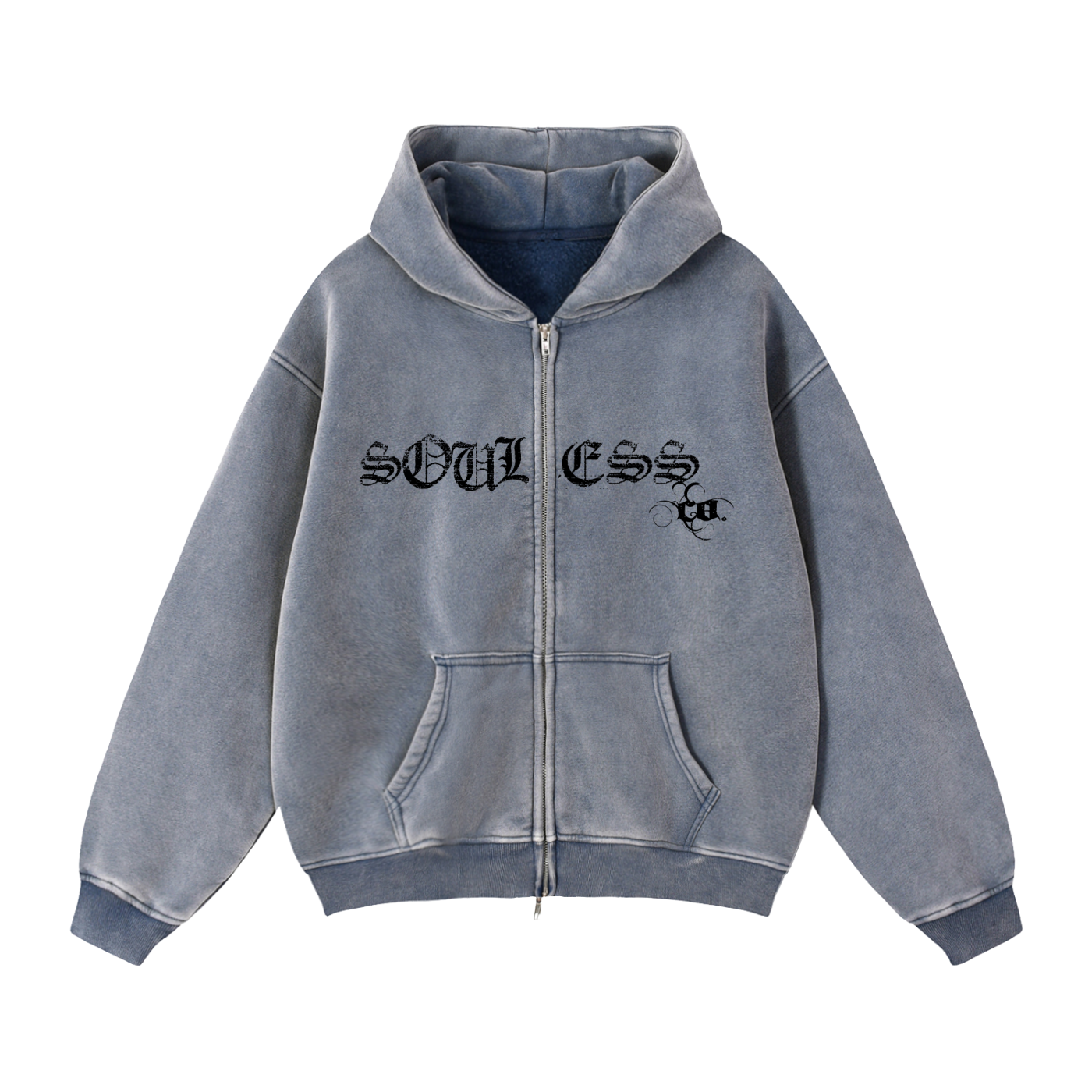 ✢ SOULFIRE Zip-Up Fleece Hoodie